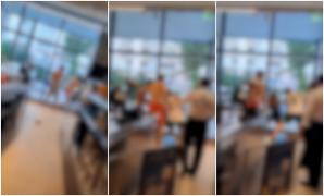 Bătaie ca-n ringul de box într-un supermarket din Bucureşti: 5 bărbaţi şi-au împărţit pumni şi picioare. Scandalul a pornit dintr-un motiv banal