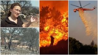 "A ars cu tot cu animale şi maşini. A ars tot!" Grecia, în a patra zi de luptă cu flăcările devastatoare. Cea mai grea bătălie se dă în Rodos