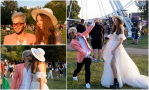 Electric Castle 2023. De la nuntă direct la festival. Ana a venit la Bonţida îmbrăcată în rochia de mireasă, alături de soţ: "Locul ăsta e special pentru noi"