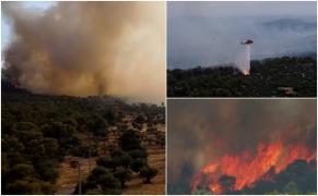Infernul continuă să facă prăpăd în Grecia. Imaginile din dronă arată dezastrul lăsat în urmă de flăcările care au mistuit oraşul Mandra