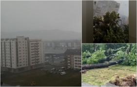 Cod roşu de furtună în vestul ţării. Meteorologii spun că vijeliile vor mătura totul în cale