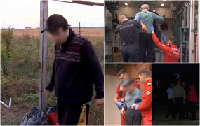 George, tânărul pe care echipa Observator l-a găsit ascuns într-o casă din Tunari, trimis acasă fără soluţii. "Păi e un sac de cartofi?"