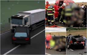 ANIMAŢIE. "Sunt în lacrimi. Toată lumea îşi făcea cruci". O copilă de 15 ani, martoră de pe bancheta din spate a unui cumplit accident. Doi oameni au murit în faţa ei