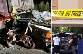 Ucraineanul care a murit strivit în accident după ce şi-a înjunghiat soţia era băut. Victima este în stare critică