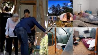 Bătrâni ţinuţi în sere sau înghesuiţi pe hol, într-un centru ilegal din Ilfov. Rudelor nu le-a păsat când au aflat: "Nu vreau să o iau pe mama"