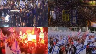 Israelul, paralizat de proteste. 400.000 de oameni se opun reformei care îngrădeşte puterea judecătorilor şi dă liber deciziilor guvernamentale