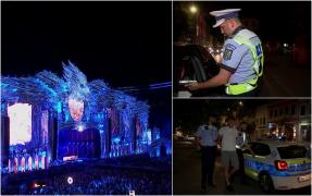UNTOLD 2023. Razie a poliţiei rutiere la intrarea în festival. Un şofer polonez a rupt-o la fugă, după ce ieşit pozitiv la metamfetamină