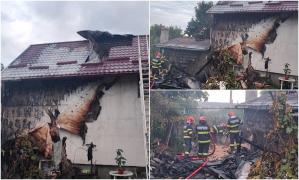 A ajuns pe patul de spital, după ce casa i-a luat foc, în Suceava. Bărbatul de 56 de ani și-a văzut locuința cum arde, după un scurtcircuit electric