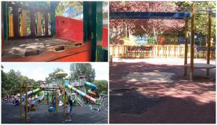 Locurile de joacă din Capitală, "capcane" pentru copii. Până şi muncitorii admit că multe parcuri "arată groaznic, nu rău"