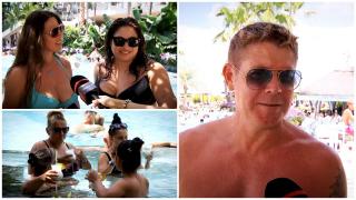 Turiștii de o zi din străinătate se înghesuie în piscinele din Capitală. Bărbat din Ucraina: "Am fost cred că de vreo cinci ori. E combinaţia perfectă"