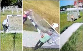 Un tânăr a murit în Argeș, strivit de poarta de fotbal mutată de primărie pentru un eveniment festiv. Ar fi fost tăiate elementele de siguranţă din fier forjat