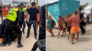 Salvamarii au sunat la 112 pentru că turiștii nu vor să-i asculte. Oamenii s-au bătut și cu salvatorii, și cu jandarmii pentru că nu au fost lăsați să intre în mare