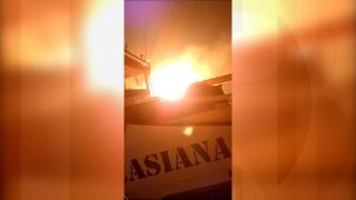 Urmările bombardamentelor ruseşti în Reni şi Ismail. Au distrus mai multe silozuri de cereale şi depozite, la câţiva km de graniţa României