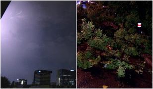 A fost vijelie în toată regula în Bucureşti. Temperatura a scăzut cu aproape 10°C faţă de ieri