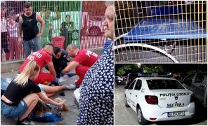 Scene de groază într-un parc din București, după ce o masă de ping-pong s-a rupt și a căzut peste piciorul unei fetițe de 12 ani
