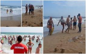 S-a întors roata: salvamarii şi-au pierdut răbdarea şi îi bat pe turiştii care ignoră steagul roşu. Păţania unui ucrainean la Eforie Nord