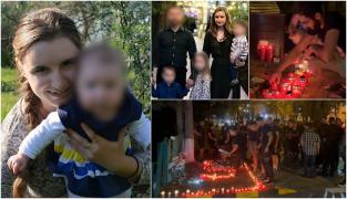 "Te vom iubi mereu!" Altar de flori și lumânări pentru Alexandra, în fața Maternității Botoșani. Tânăra gravidă şi-a dat ultima suflare după ore de agonie pe patul de spital