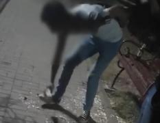 Tânăr pus să măture cojile de seminţe pe care le aruncase într-un parc din Târgu Ocna. Poliţiştii spun că l-au "ajutat să regăsească simţul civic"