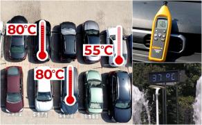 Experiment Observator. La cât ajunge temperatura dintr-o maşină lăsată în soare, la 35 de grade, pentru jumătate de oră