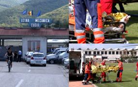 Explozie la Uzina Mecanică din Cugir: Un muncitor s-a ales cu arsuri grave pe aproximativ 50% din suprafaţa corpului, după ce o soluţie chimică a curs pe el