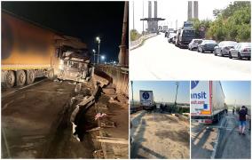 Traficul pe Podul Prieteniei a fost reluat pe o singură arteră. Timpul de așteptare este de 5 ore