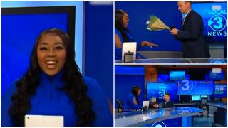 Cerere în căsătorie în direct, la o televiziune din SUA. Viitoarea mireasă citea o știre atunci când a primit inelul