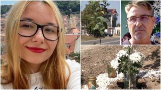 Gest simbolic pentru un destin frânt. Părinţii Robertei au plantat un măr în locul în care fiica lor a fost ucisă de un şofer drogat, în 2 Mai. Ce semnifică