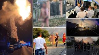 Explozie la stația GPL din Crevedia LIVE TEXT. Un mort și 46 de răniți, între care 8 intubați în stare gravă. Zeci de pompieri au ajuns la spital