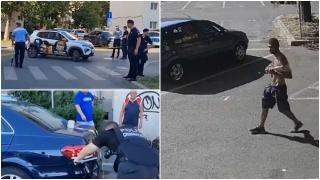 Un bărbat drogat a furat maşina unui curier şi a făcut dezastru pe străzile Timişoarei, cu Poliţia pe urme. "A mers cu spatele cu uşa ruptă"