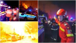 "Băieţii noştri, toţi ai noştri sunt acolo!" Drama pompierilor răniţi în explozia din Crevedia. Au gonit spre staţie, de teamă că alţi colegi sunt captivi în flăcări