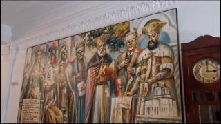 Explicaţia pictorului care a făcut tabloul cu familia Doldurea alături de voievozi: "Se potriveau cu nişte personalităţi"