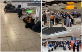 "Sunt oameni care dorm pe toate podelele". Haos pe aeroporturile din Europa: Mii de zboruri anulate, 200.000 de oameni au fost afectaţi