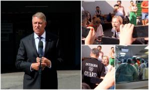 Revoltă la Floreasca, în timp ce Iohannis lăuda Guvernul pentru cum a intervenit la tragedie. "Ne umiliţi şi ne-aţi dat afară din spital. Pentru ce?"