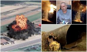 ANIMAŢIE. Imaginea care arată amploarea exploziei din Crevedia: cum a fost aruncată o bucată de câteva tone din cisternă la 1 km distanţă