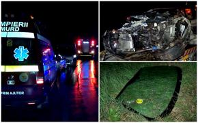 Impact violent în Caraș-Severin. Şase răniţi, după ce un şofer începător a izbit un microbuz: cum au reuşit să scape cu viaţă