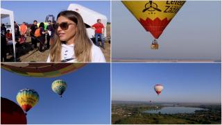 Cappadocia de România. Locul unde 9 baloane cu aer cald au dat un adevărat spectacol pe cer. Mădălina a venit special din Brăila: "A meritat drumul"