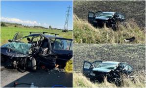 Femeie moartă pe loc, după un impact fatal, pe o șosea din Constanța. Alte patru persoane au fost rănite, după ce două mașini s-au făcut zob