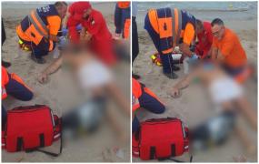 L-a chemat moartea! S-a aruncat în valurile agitate şi a fost prins de curenţi în Jupiter. Bărbatul fusese atenţionat de mai multe ori să nu intre în apă