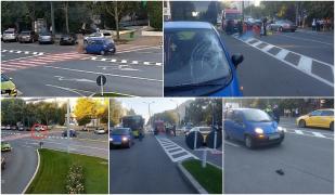 Momentul înfiorător în care o femeie este spulberată de un Matiz pe trecere, în Vaslui. A murit după ce a fost aruncată câțiva metri