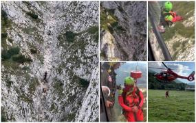Turistă căzută în gol 45 de metri în Munţii Craiului. Soţul femeii a fost martor neputincios la prăbuşirea ei. S-a intervenit cu elicopter SMURD