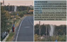 Alertă extremă în Satu Mare, după ce un jet de apă şi gaz a ţâşnit lângă o benzinărie. S-a emis Ro-Alert pentru localnici să rămână în case