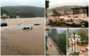 20 de români rupţi de lume în satul Lefokastro din Grecia. Au cerut ajutorul Consulatului României după ce maşinile le-au fost distruse de viitură