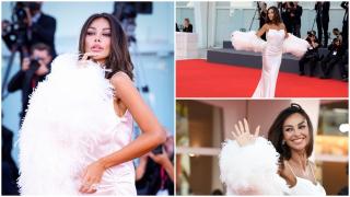 Mădălina Ghenea, strălucitoare pe covorul roșu de la Veneția. Ținuta care i-a făcut pe italieni s-o proclame "diva festivalului"