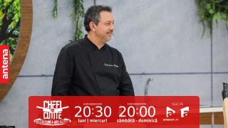 Chefi la cuţite, 9 septembrie 2023. Irina Fodor i-a lăsat pe chefi mască cu un anunț despre amuletă. "Vreau și eu o lămâie că nu pot să înghit proba asta"