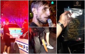 "Consum zi de zi. Am reţetă". Tânăr prins drogat la volan, în București; luase cocaină, opiates şi metadonă. În mașină avea o macetă de 50 de centimetri