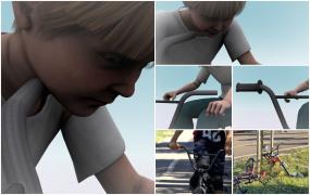 ANIMAŢIE. Cum a sfârşit Vlad în coarnele bicicletei. Azi, trebuia să înceapă clasa a II-a. În loc de asta, colegii l-au plâns şi i-au ţinut un moment de reculegere