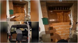 Glumă ieșită din comun pentru o viitoare mireasă din Spania. Tânăra s-a terzit cu intrarea la casă pe jumătate zidită, după ce prietenii au vrut să-i facă o farsă