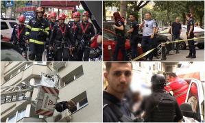 S-a încuiat în casă, a sunat la 112 și a amenințat că se aruncă de la etajul 4. Femeia din Capitală, imobilizată după 4 ore, când agenţii au intrat pe geam