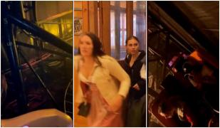 Primele imagini din montagne-russe-ul groazei din Munchen. Mai mulţi români au fost răniţi uşor la festivalul Oktoberfest