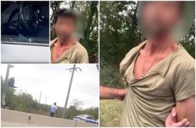 "Sunt stăpânul lumii, dezactivez conexiunea cu poliţia". Momentul în care şoferul din cursa nebună pe DN 1 e prins de agenţi